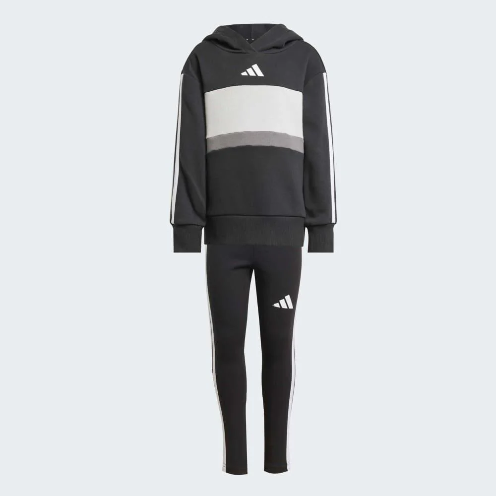 adidas Conjunto Seasonal Essentials Tiberio Fleece 3 Bandas (niños) - Image 4