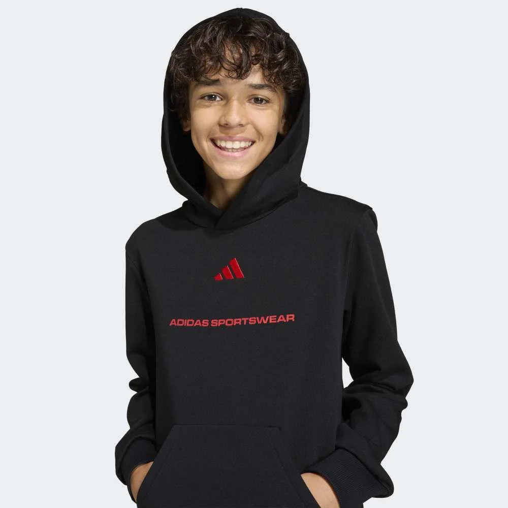 adidas Sudadera Con Capucha Adidas Slogan Fleece - Image 3
