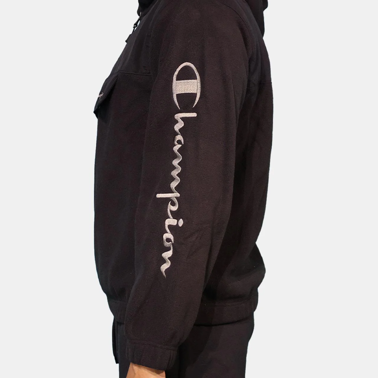 Champion Hooded Half Zip Sweatshirt - Image 3
