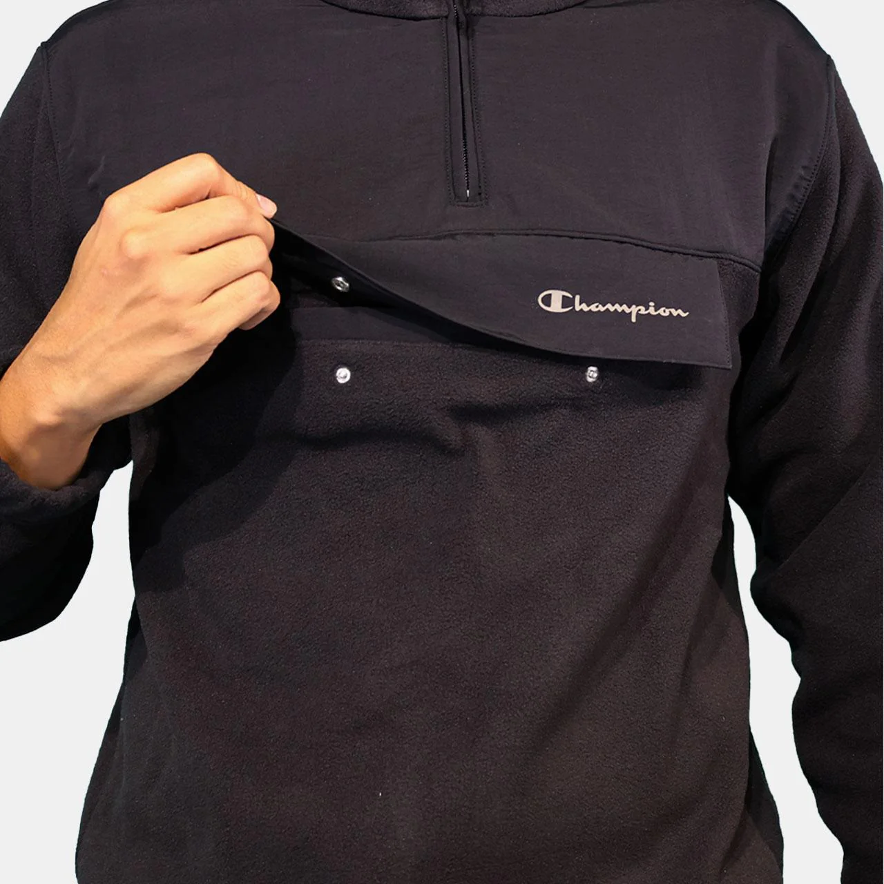 Champion Hooded Half Zip Sweatshirt - Image 4