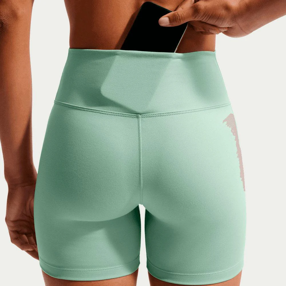 Mallas Cortas Nike One De 13 cm Y Talle Alto - Mujer - Image 4