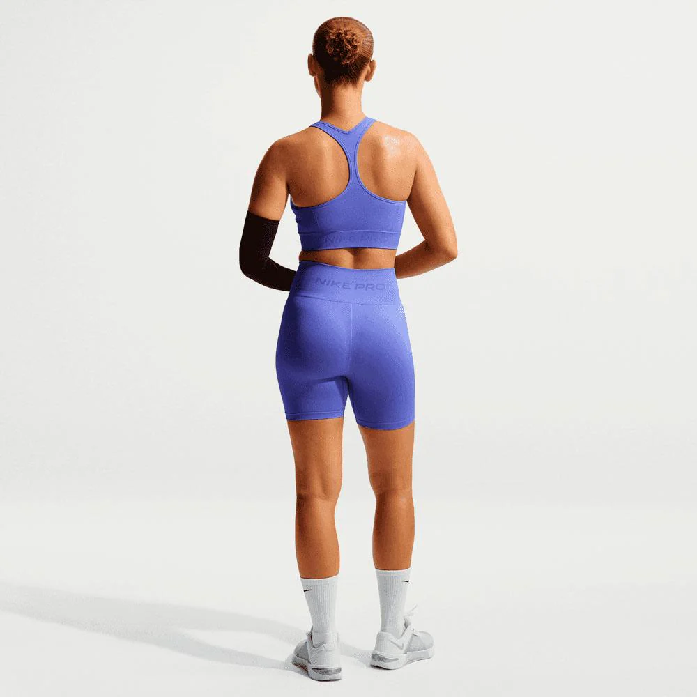 Mallas Cortas Nike Pro Seamless De 13 cm Y Talle Alto DrI-Fit - Mujer - Image 2