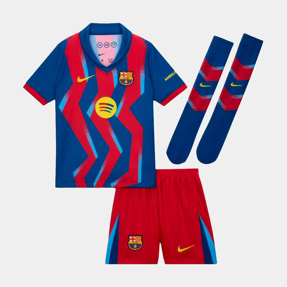Nike Fc Barcelona 2025/26 Stadium Fourth Little Kids’ Soccer Replica 3-Piece Kit - Image 5