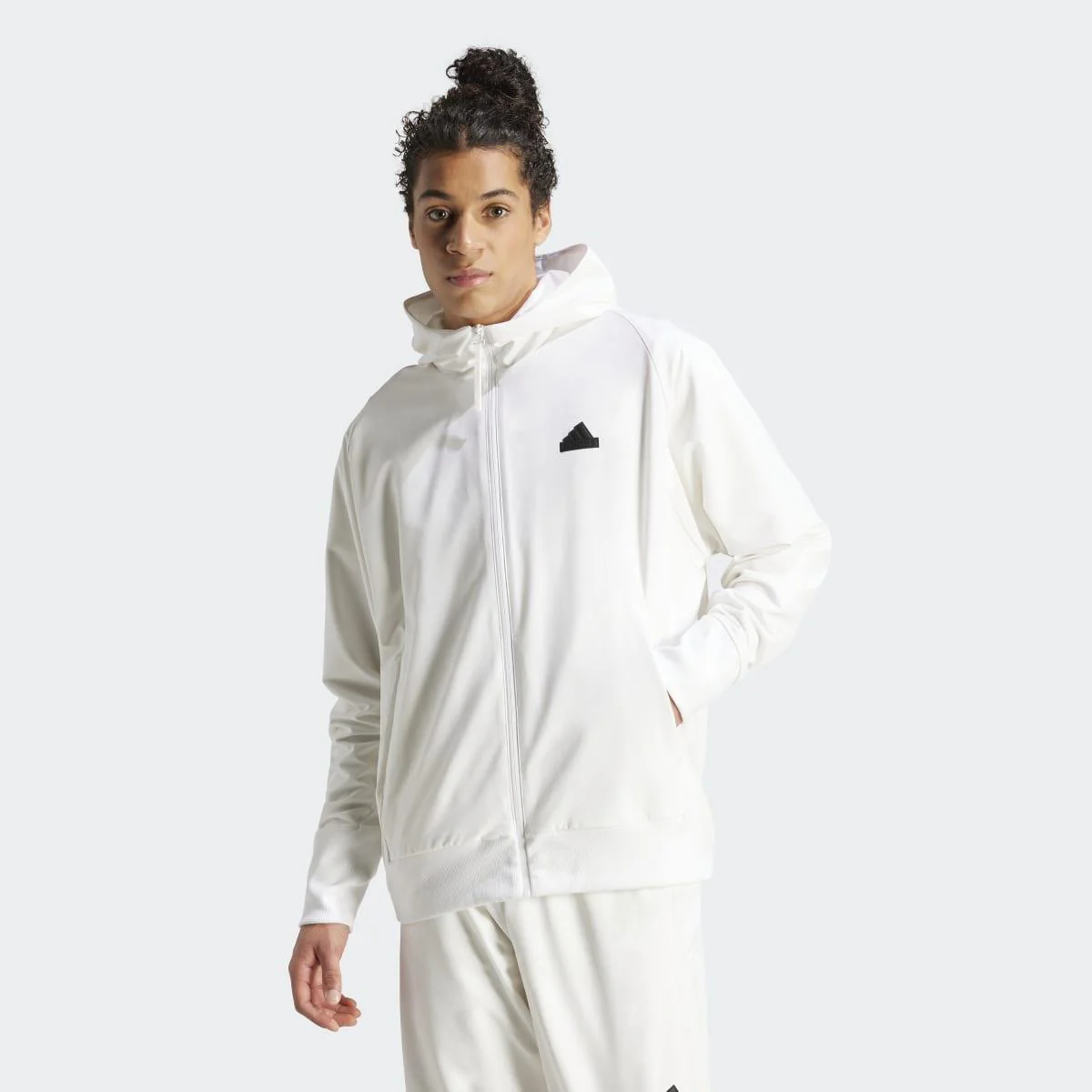 Sudadera Con Capucha Casual De Hombre M Z.n.e. Wv Fz adidas Sportswear