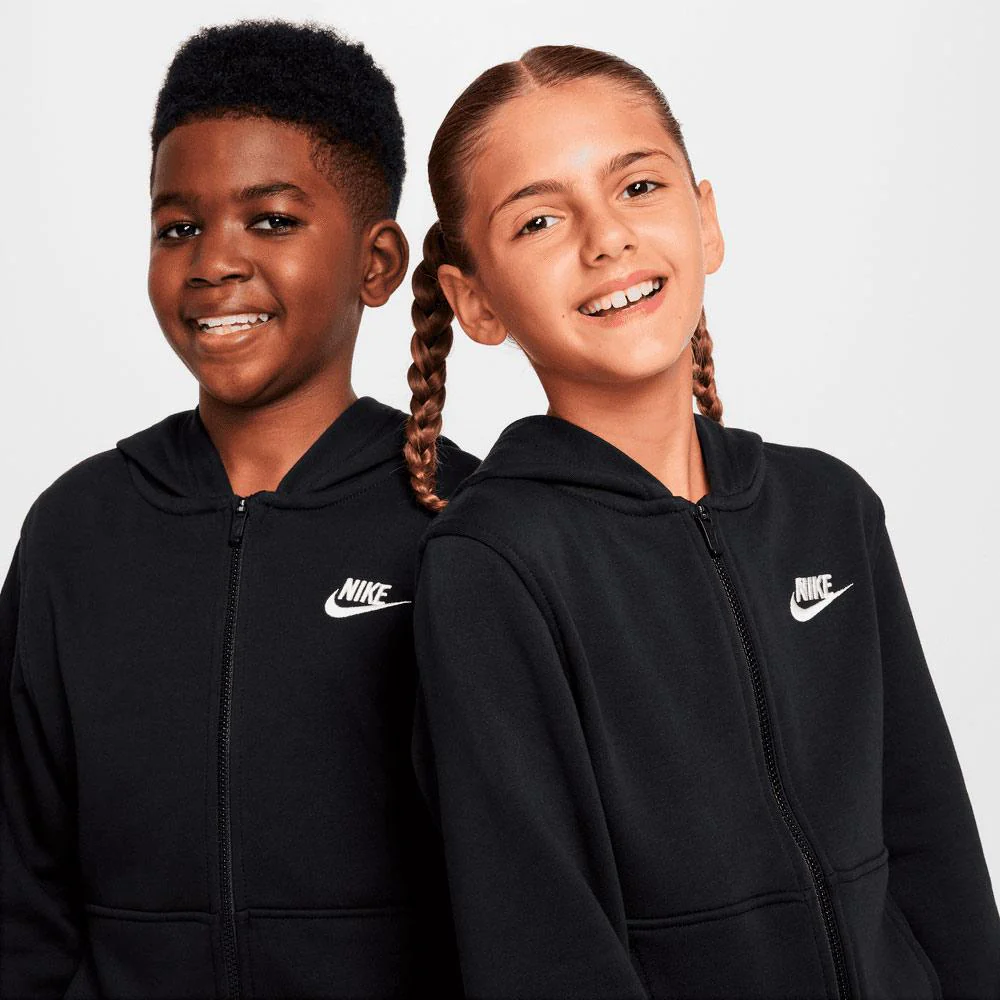 Sudadera Nike Club Fleece Con Capucha Y Cremallera Completa De Tejido French Terry - Niño/a - Image 2