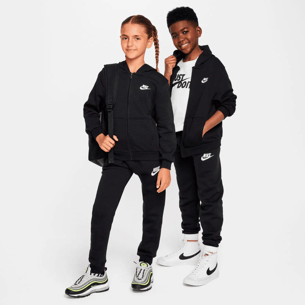 Sudadera Nike Club Fleece Con Capucha Y Cremallera Completa De Tejido French Terry - Niño/a - Image 3