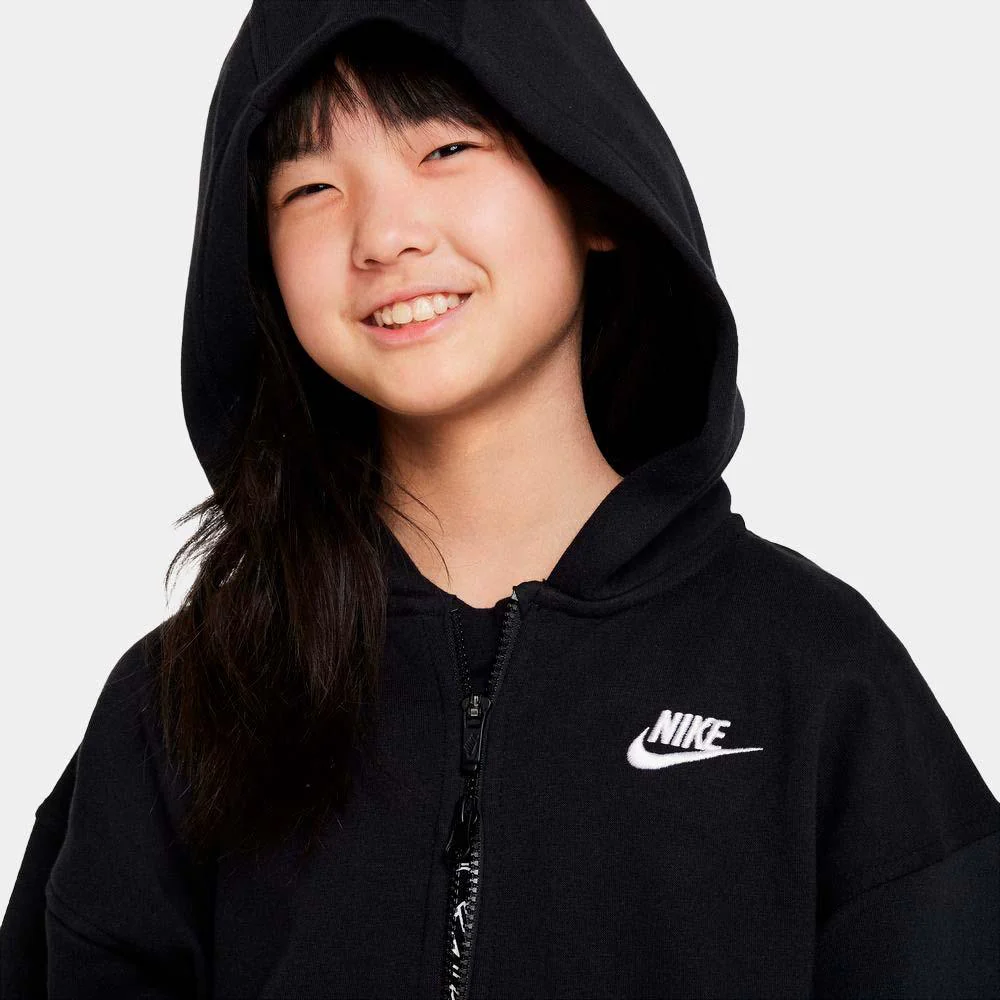 Sudadera Nike Sportswear Club Fleece Con Capucha Con Cremallera Completa Oversize - Niña - Image 3